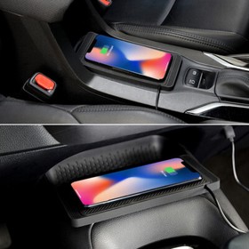 For Samsung Apple iPhone Wireless Fast Charging Car Phone Charger Silicone Pad