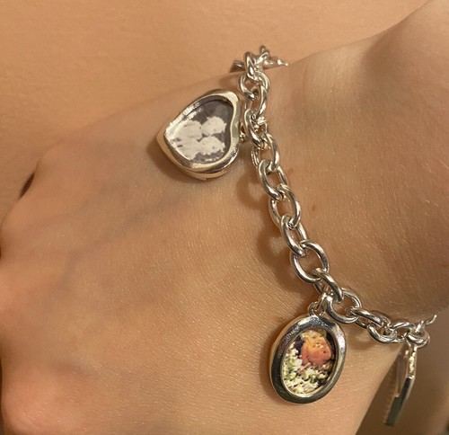 Bracelet Charm Photo Picture New Premier Design Silver Tone Mini Frames Stylish - Picture 6 of 7