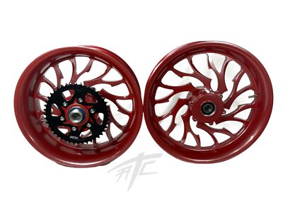 NINJA STOCK SIZE PRO RED HELLIAN WHEELS 06-11 KAWASAKI NINJA ZX-14