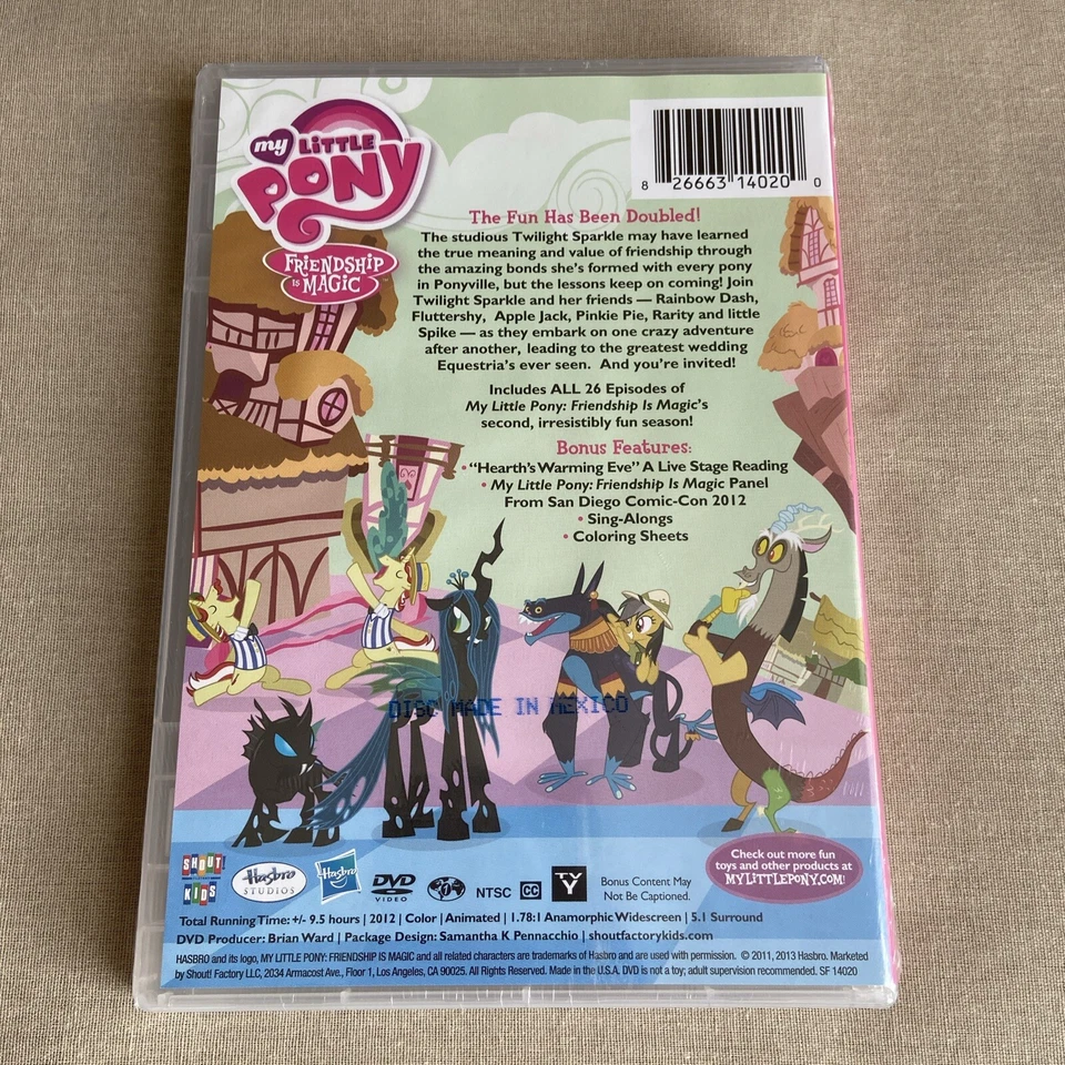 My Little Pony: Friendship Is Magic The Complete Season Two (2) (DVD 4-Disc NEW) - Image 2 of 4