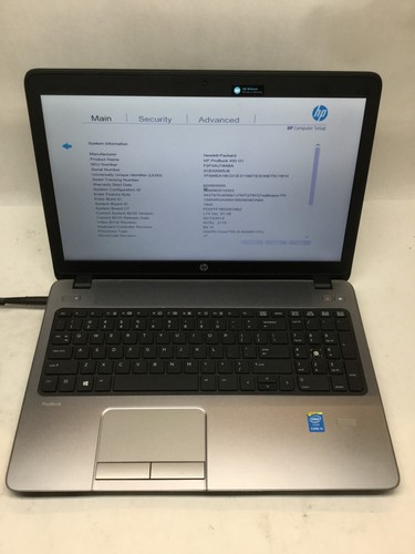 HP ProBook 450 G1 15" Laptop Intel Core i5 4th Gen. -MZ