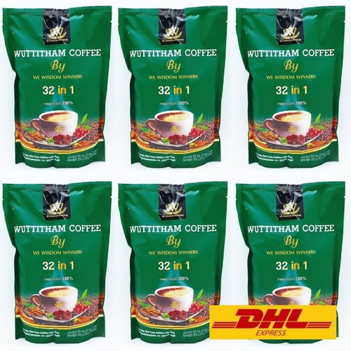 Hierbas de café Wuttitham 32 en 1 multivitaminas sin azúcar baja cafeína tailandesa saludable - Imagen 1 de 9