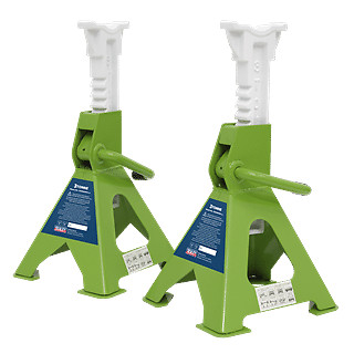 Original Achsständer (Paar) 3 Tonnen Kapazität pro Ständer Ratsche Typ - Hi-Vis G...