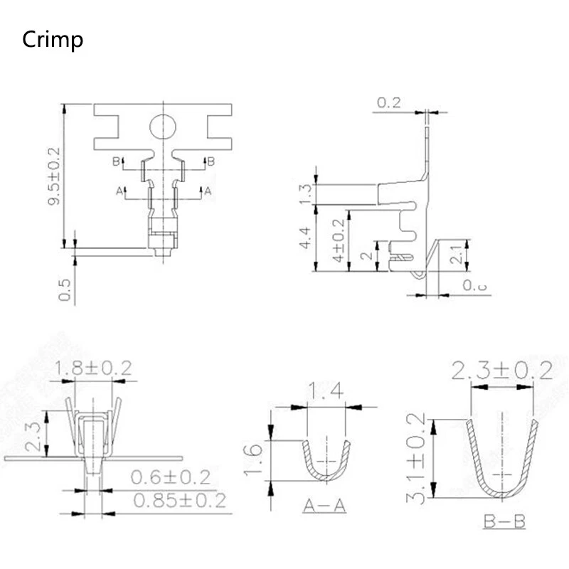 XH2.54mm Male&Female Housing Plug Connector Terminal Crimp 2P/3P/4P/5P/6P/7P/8P - Image 4 of 4