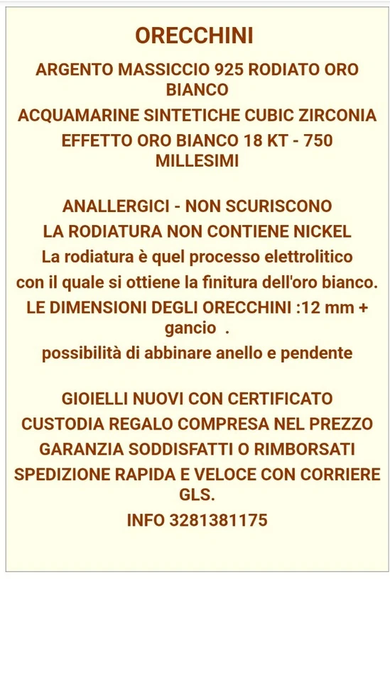 Orecchini  argento Kate rossi con Rubino sintetico rodiato Oro Bianco - Immagine 3 di 4