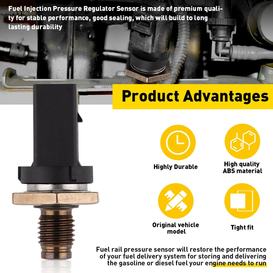 For Ford Transit Custom EcoBlue 2.0 Fuel Pressure Sensor Pressure Regulator NEW - Image 4 of 4