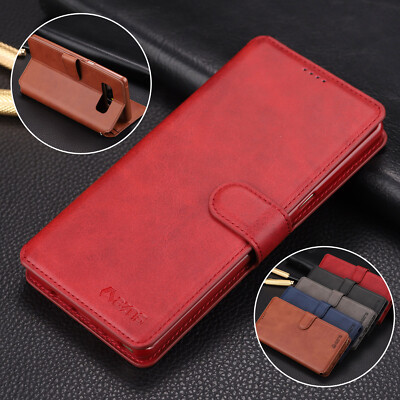 Cool Color Cover For Samsung Galaxy Note9 8 S9 Flip PU Leather Phone Case
