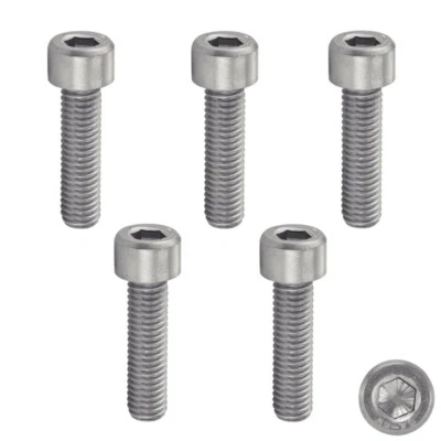 CYCLINGCOLORS 5x VIS CHC M8 (BTR) ACIER INOXYDABLE A2 NORME DIN 912 RVS EMPREINTE 6 PANS CREUX