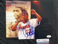 COOLIO SIGNED 8X10 GANGSTERS PARADISE RAP AUTO JSA COA