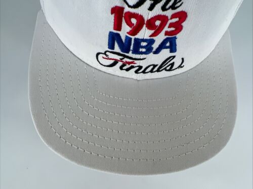 Vintage 1993 Official NBA “The 1993 NBA Finals” Bulls vs. Suns Cap white AJD USA - Picture 3 of 13
