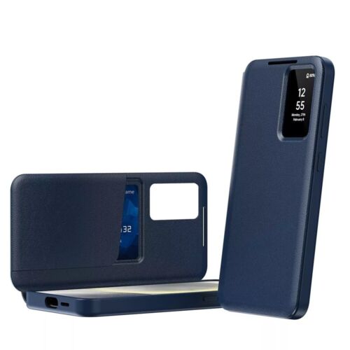 Für Samsung Galaxy S25 Ultra S24 S23 Smart Leder Tasche Window View Flip Cover - Bild 12 von 14