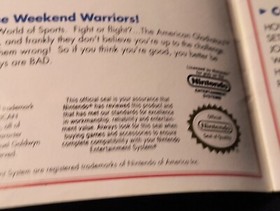 American Gladiators NES Manual Only Instruction Booklet 1991