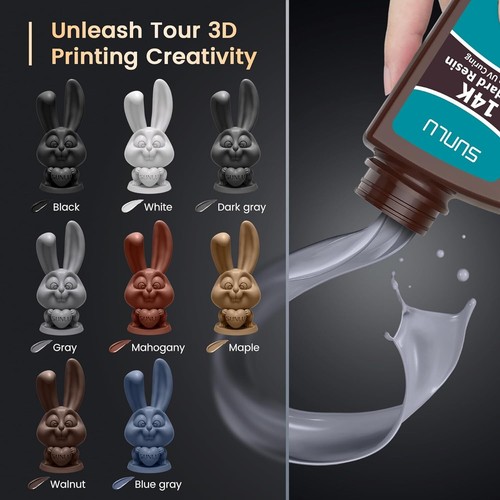 (BUY 3 GET 1 FREE,Add 4)SUNLU Standard PLUS/ABS-Like/Nylon-Like 3D Resin 1KG - Bild 6 von 76