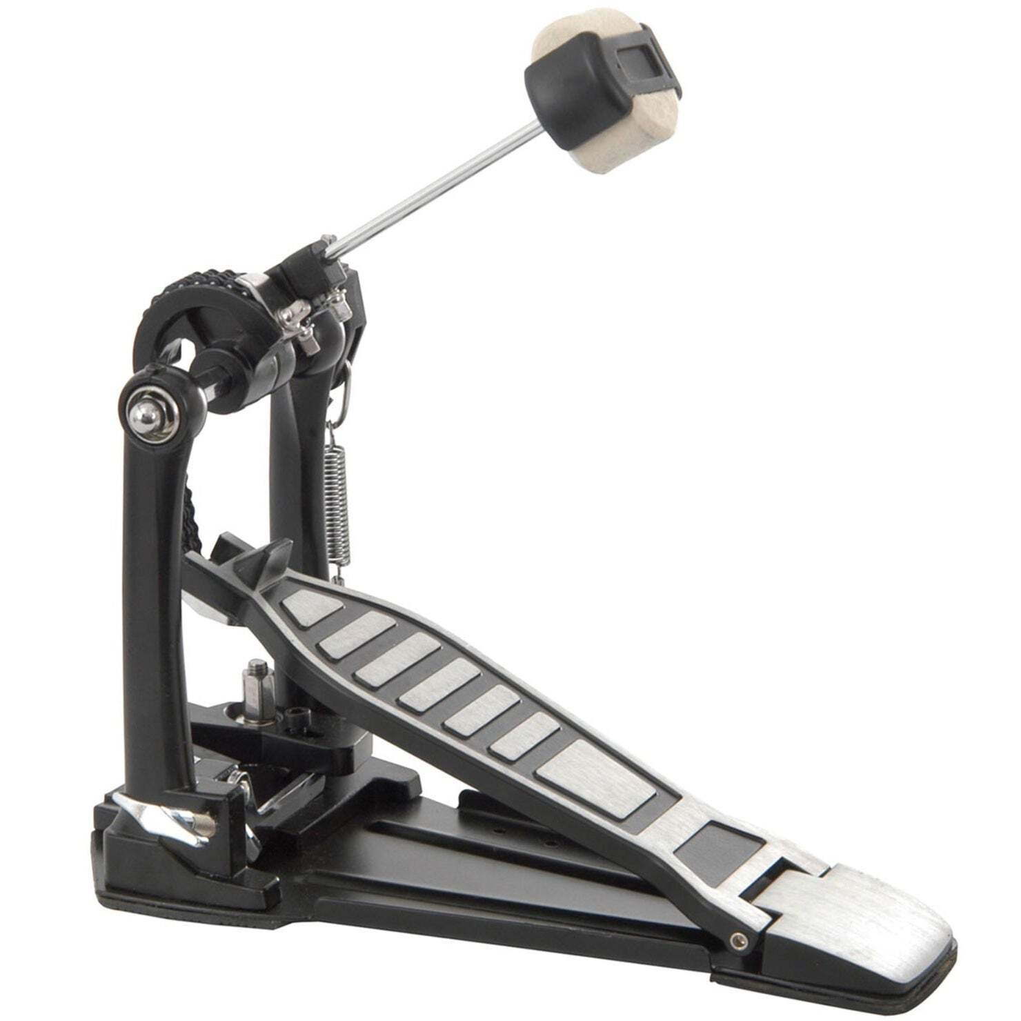 Bass Drum Kick Pedal With Dual Chain & Quad Beater