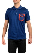 Scuderia Ferrari Men's Royal Blue Short Sleeve Polo Shirt US 2XL IT 56