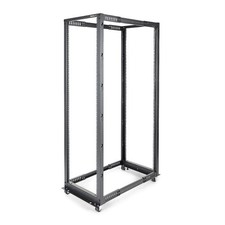 StarTech.com 4-Post 42U Mobile Open Frame Server Rack Four Post 19 Network Rack