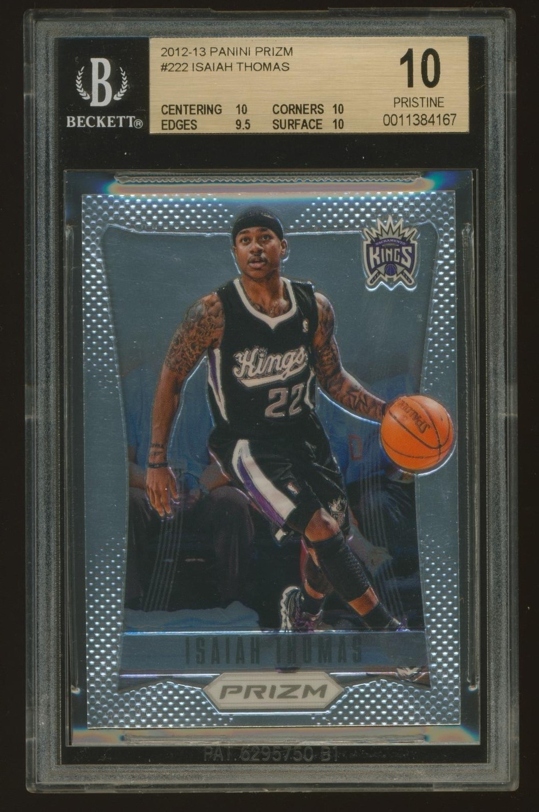 ISAIAH THOMAS 2012-13 Panini Prizm RC BGS 10 PRISTINE #222