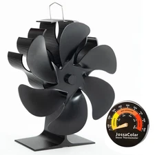 Wood Stove Fan Heat Powered Fireplace Fan Non Electric, Thermal Fan for Wood ...