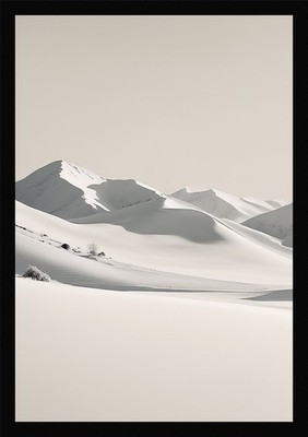 Epic Winter Snowscape Framed Wall Art Poster Canvas Print Picture