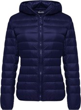 Wantdo Women’s Warm Winter Packable Puffer Down Jacket Lightweight Quilted