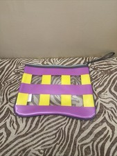 Swim Sacks H for Happy, Plaid yellow/purple 100% Polyvinyl 9 in x 12 in