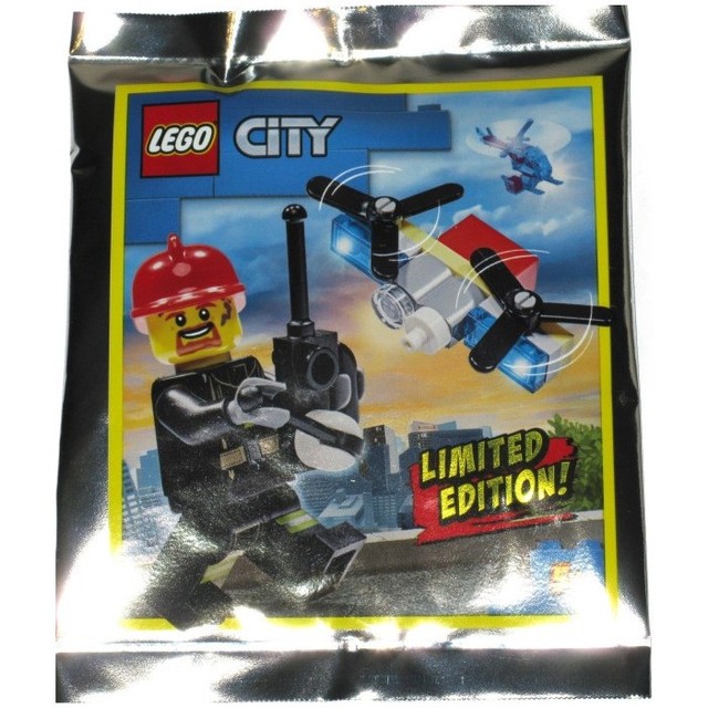 LEGO City Firefighter with Drone Foil Bag 952002 (SEALED)