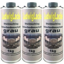 STEINSCHLAGSCHUTZ 3 x 1 kg  GRAU Autolack Unt...