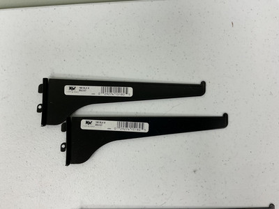 Knape & Vogt Mfg Co 8  Black Finish Shelf Brackets - Set of 2