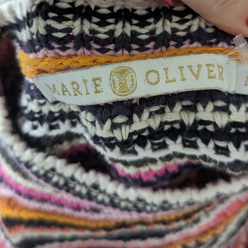 Damen Marie Oliver Miley Streifen Pullover Large Regenbogen Bunt - Bild 7 von 7