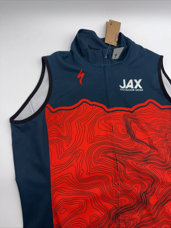 $110 Specialized Men’s Deflect Alpha Zip Vest - Red/Blue - Medium -NEW WITH TAGS - Image 3 of 4