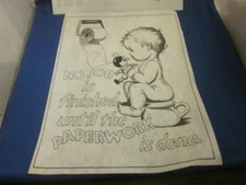 Artex Tri-Chem Picture To Paint "NO JOB IS FINISHED UNTIL THE PAPERWORK IS DONE"