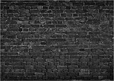 Black Brick Wall Photography Backdrop 7x5Ft Studio Background for Photos Video