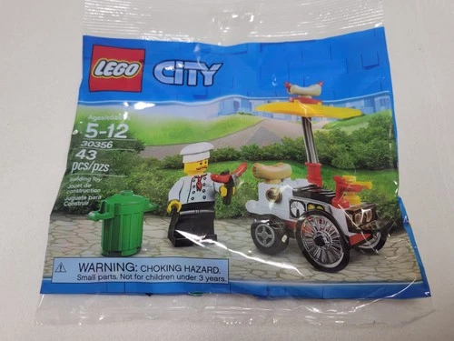 LEGO CITY 30356 Hot Dog Cart Stand Vendor NEW SEALED RETIRED