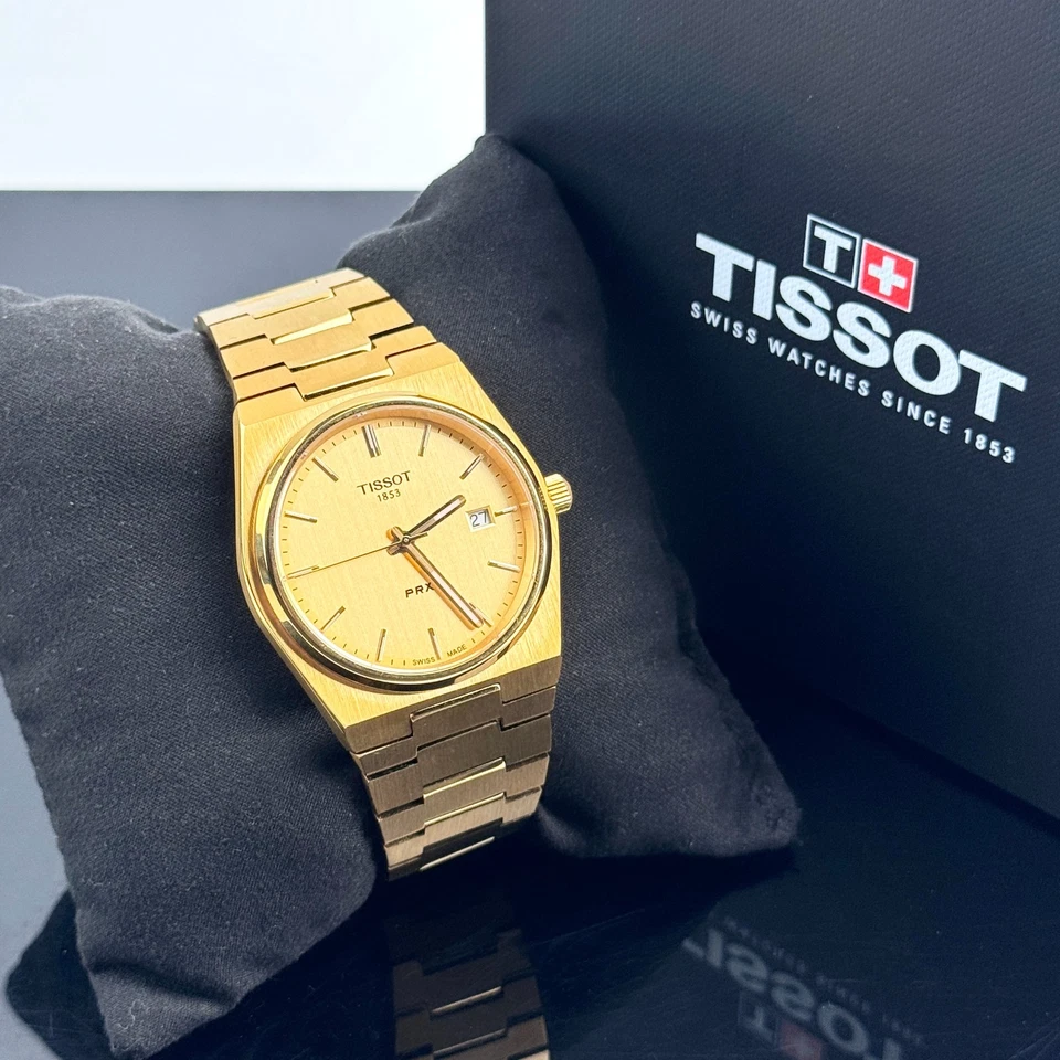 Tissot PRX Gold 40mm Quartz Stainless Steel Men's Watch T137.410.33.021.00 - Image 3 of 4