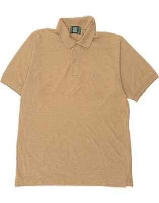 SERGIO TACCHINI Mens Polo Shirt Medium Beige CG17