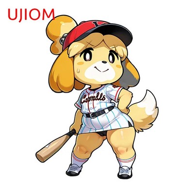UJIOM Furry Isabelle Attractive Graffiti Wall Stickers Cartoon DIY Home Decals
