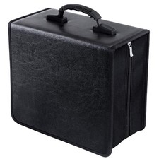 CD/DVD Binder, CD DVD Case Holder Binder 400 Capacity CD/DVD Wallet Storage B...