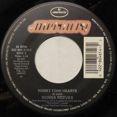 Ronna Reeves We Can Hold Our Own Vinyl Single 7inch Mercury