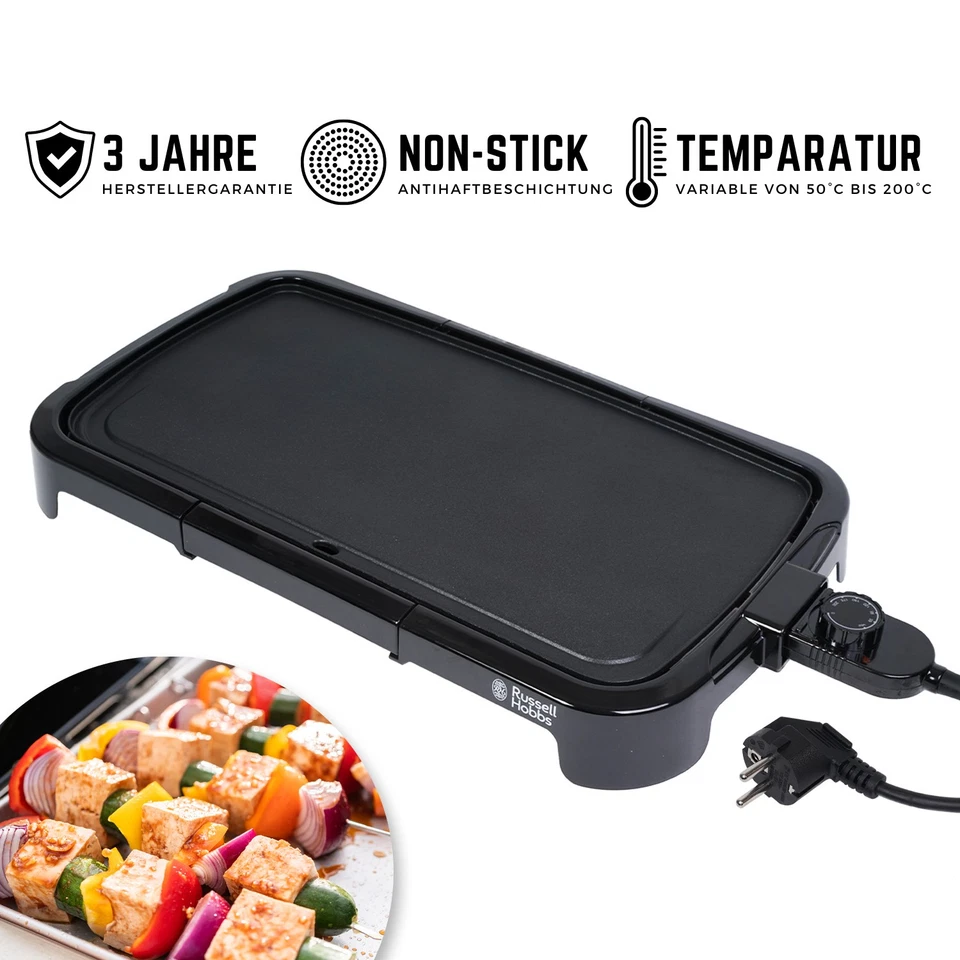 Russell Hobbs Elektrischer Tischgrill Balkongrill Elektrogrill Teppan Yaki Grill - Bild 2 von 4