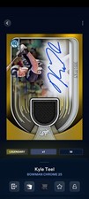 Topps Bunt Bowman Chrome '25 Kyle Teel Gold Relic Legendary DIGITAL