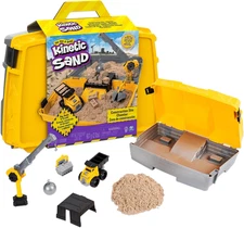 , Construction Site Folding Sandbox with 2Lbs Play Sand & Toy Truck, Sensory Toy