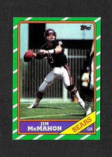 1986 TOPPS FOOTBALL SET-BREAK # 10 JIM McMAHON CHICAGO BEARS NM