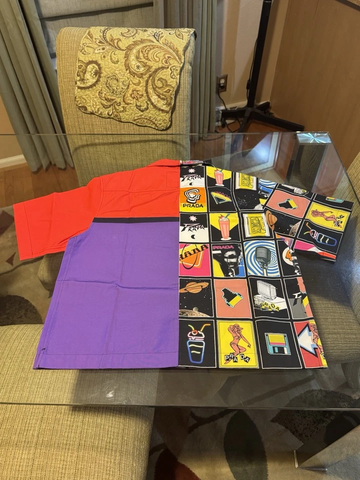 Prada Double Match Bowling Shirt - Image 4 of 4