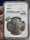 1928 Peace Silver $1 Coin MS62 NGC