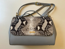 Lloyd Handtasche aus Leder in Grau / Blau (ne...