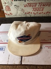VTG Pioneer Seed Corn Hat Corduroy Snapback K-Products Made In USA Trucker Cap