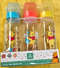 3-Pack Winnie the Pooh 9-Ounce Bottle Set Official Disney Baby Bottles