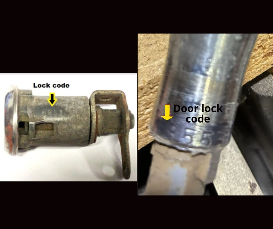 GM Chevy Chevrolet 1936-1966 puertas maletero GB llave cortada a código 8751-9000 Foto 3 de 4