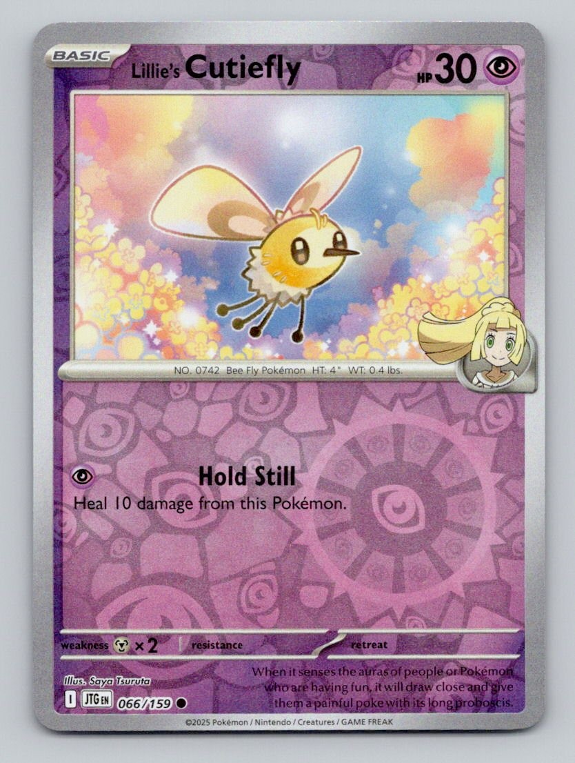 Lillie's Cutiefly 066/159 Common Journey Together Pokemon Reverse Holo Near Mint