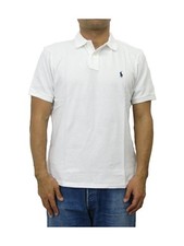  MINOR DEFECT Polo Ralph Lauren Custom Slim Fit Polo - White - Size: Large